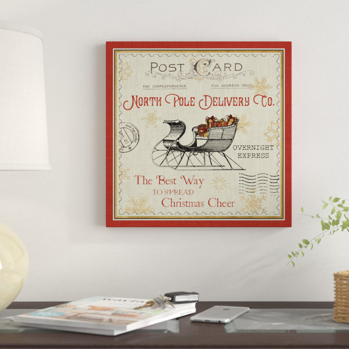 Winston Porter 'North Pole Express II' Print on Wrapped Canvas Wayfair